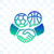 老友会国际网站页脚Logo - 绿色盾牌图标
